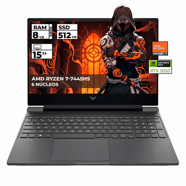 RYZEN 7 7445HS + RTX 3050 - HP VICTUS 15 PW 1