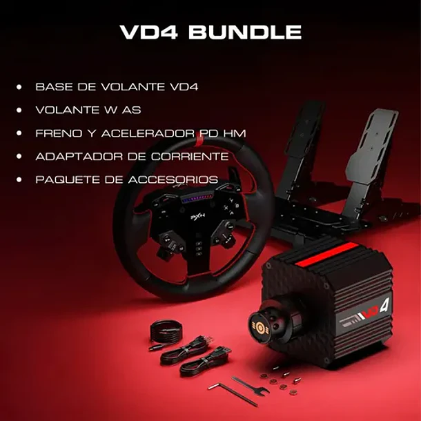SIMULADOR TIMON + PEDALES VD4 BUNDLE GEN2 - PXN 2