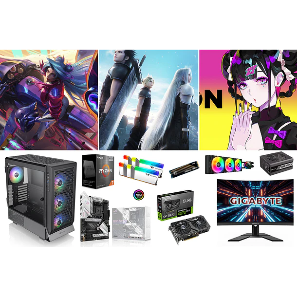 COMBO / RYZEN 7 5700X3D + RTX 4070 SUPER - EXHIBICION 1