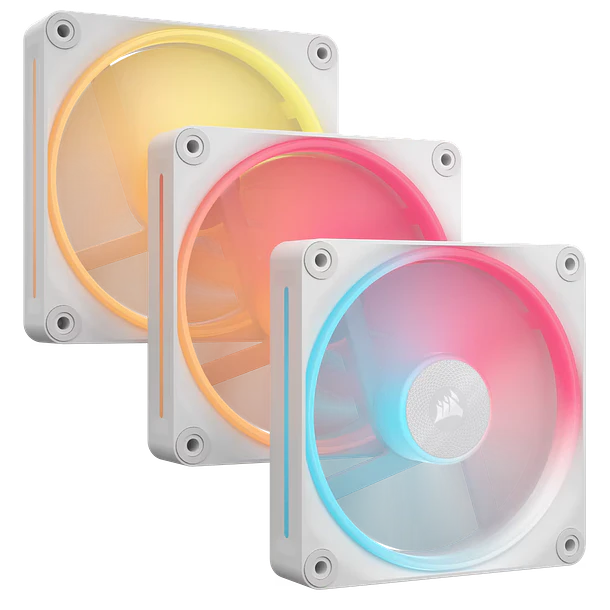 AIR CUBE 5400 + 3 FANS LX 120R LINK RGB WHITE - CORSAIR 2