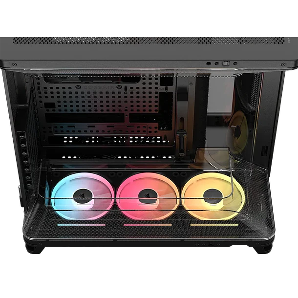 AIR CUBE 5400 + 3 FANS LX 120R LINK RGB BLACK - CORSAIR 2