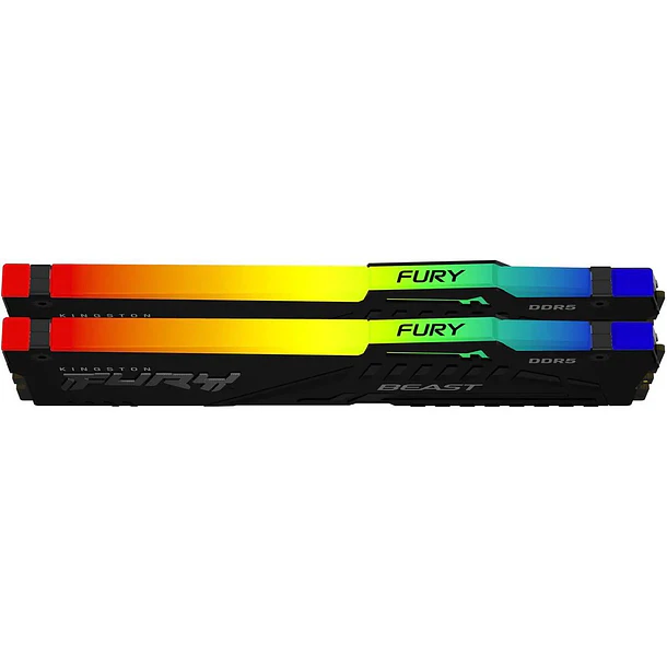 KIT DDR5 - 32GBS (5600) FURY BEAST RGB - KINGSTON 2