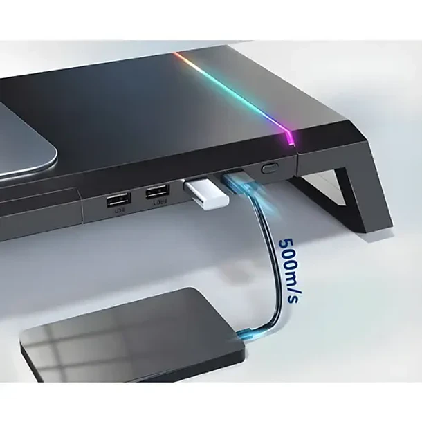 STAND BASE CARGA RGB - ESTACION GAMER 4