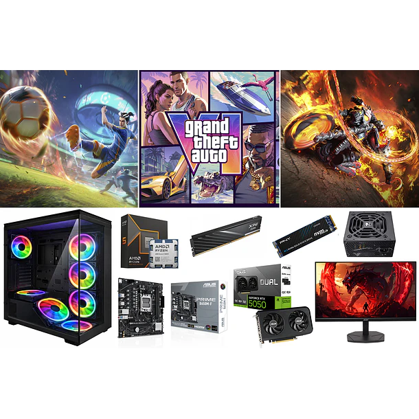 COMBO CUBICO / RYZEN 5 9600X + RTX 5050 1