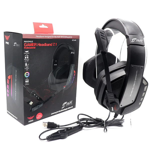 MAXIMUS BLACK 7.1 USB RGB - ULTIMATE PRO 2
