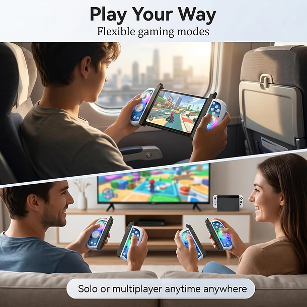 GAMEPAD PARA SWITCH 1 Y 2 RGB - LY GAME 2