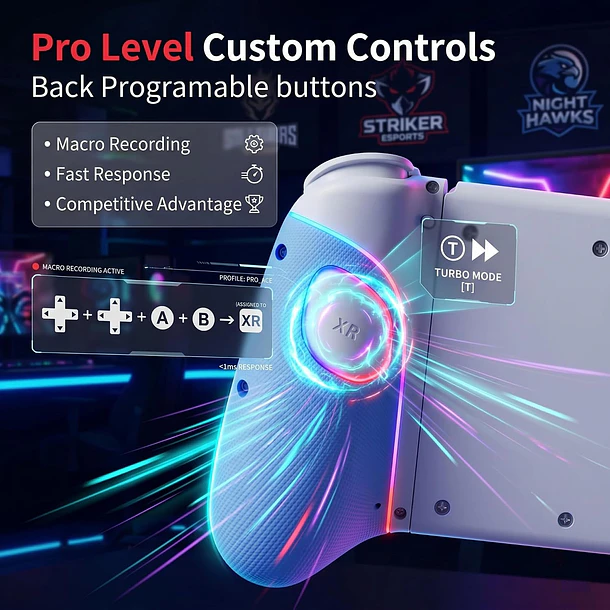 GAMEPAD PARA SWITCH 1 Y 2 RGB - LY GAME 5