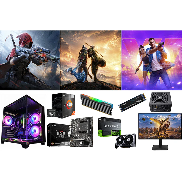 COMBO CUBICO / RYZEN 5 5600GT + RTX 5060 1