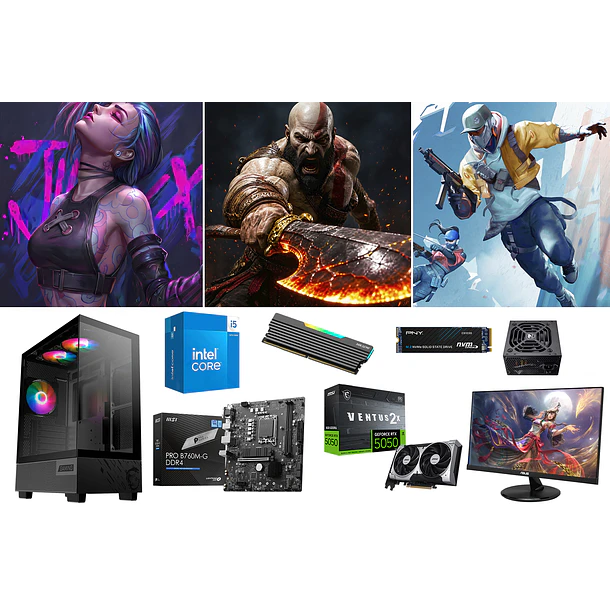 COMBO MSI / CORE I5 14600KF + RTX 5050 1