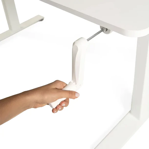 ESCRITORIO ELEVABLE MANUAL WHITE - VERSUS 3