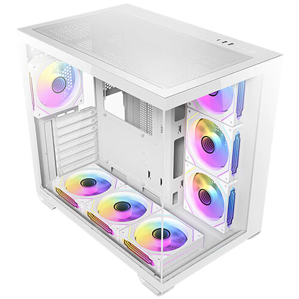 CX MIRROR CUBICO BLANCO + 7 FANS ARGB - ANTEC 8
