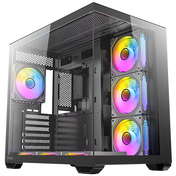 CX MIRROR CUBICO NEGRO + 7 FANS ARGB - ANTEC 1