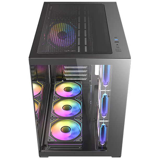 CX MIRROR CUBICO NEGRO + 7 FANS ARGB - ANTEC 7