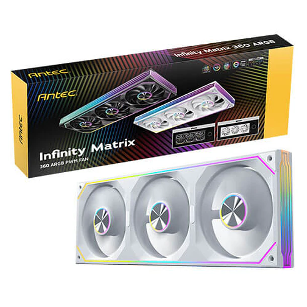 KIT TRIPLE FAN EN PLACA ARGB INFINITY MATRIX WHITE - ANTEC 1