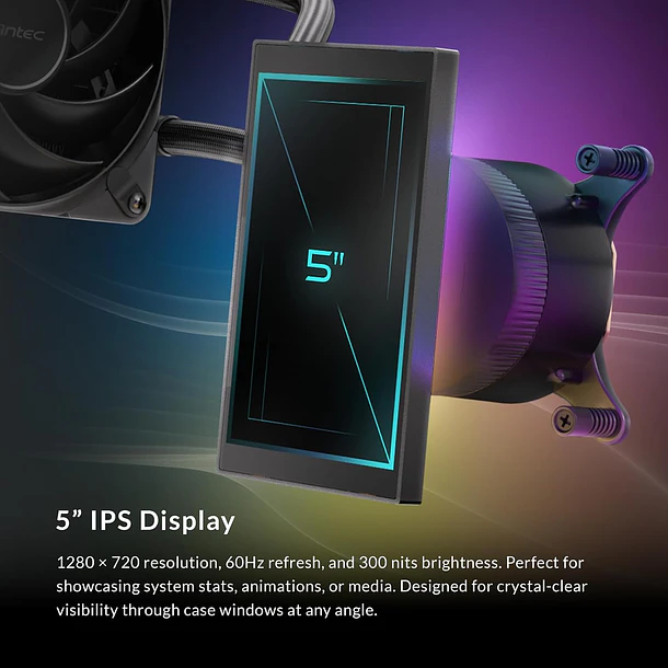 LIQUIDA VORTEX VIEW 360 ARGB + PANTALLA - ANTEC 3