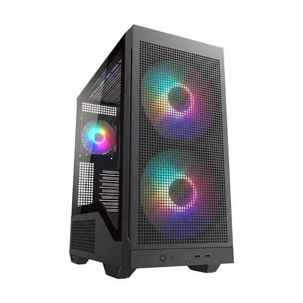 MX600 MAX BLACK + 3 FANS RGB - COUGAR 1