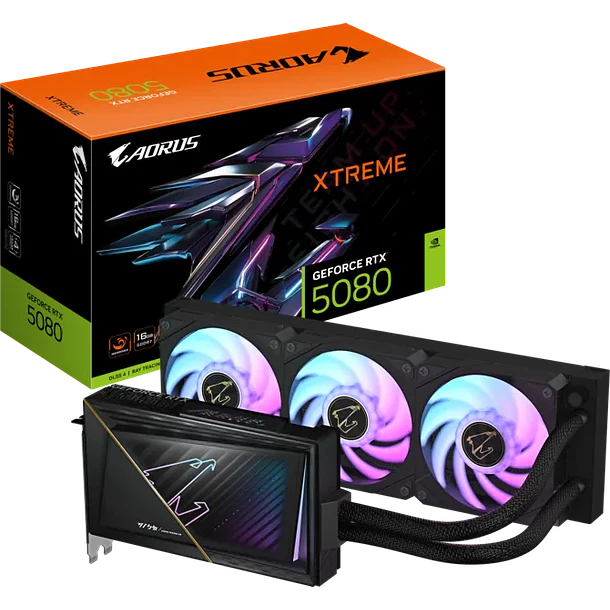✔️ RTX 5080 EXTREME WATERFORCE RGB 16GBS - AORUS 1