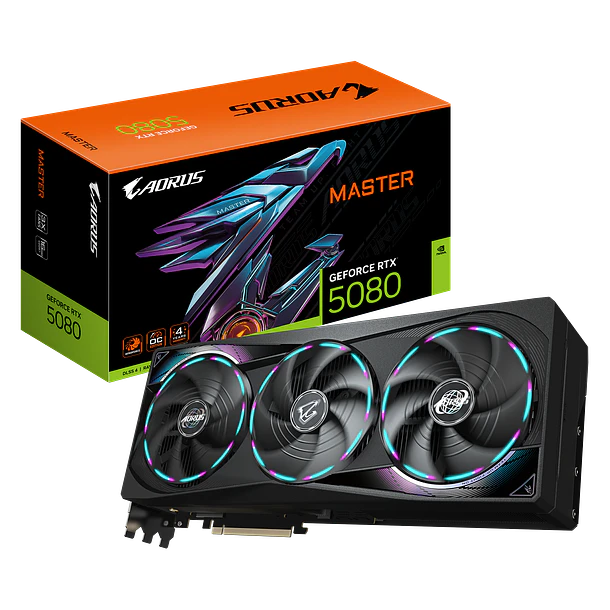 ✔️ RTX 5080 MASTER RGB 16GBS - AORUS 1