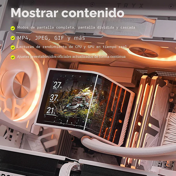 LIQUIDA PANTALLA PANORAMA SE 360 ARGB WHITE - TRYX 5