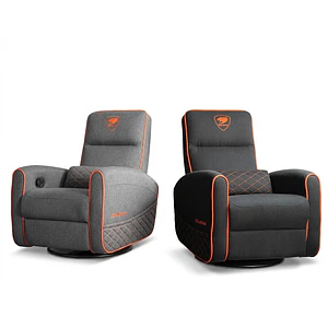 SOFA GAMER RANGER FIDOM TELA GRIS / NEGRO - COUGAR