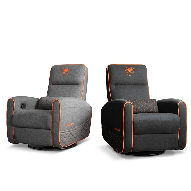 SOFA GAMER RANGER FIDOM TELA GRIS / NEGRO - COUGAR 1