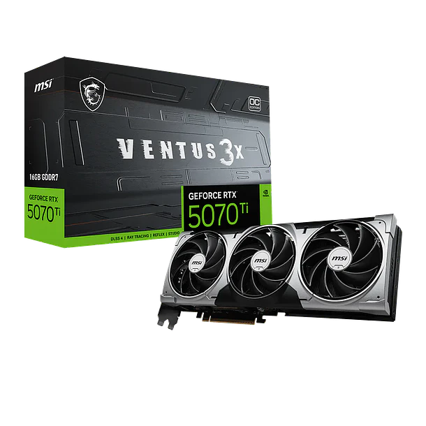 ✔️ RTX 5070 TI VENTUS X3 PZ BLACK OC 16GBS - MSI 1