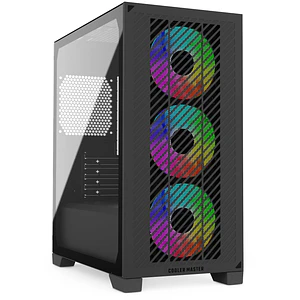 ELITE 301 BLACK + 3 FANS - COOLER MASTER