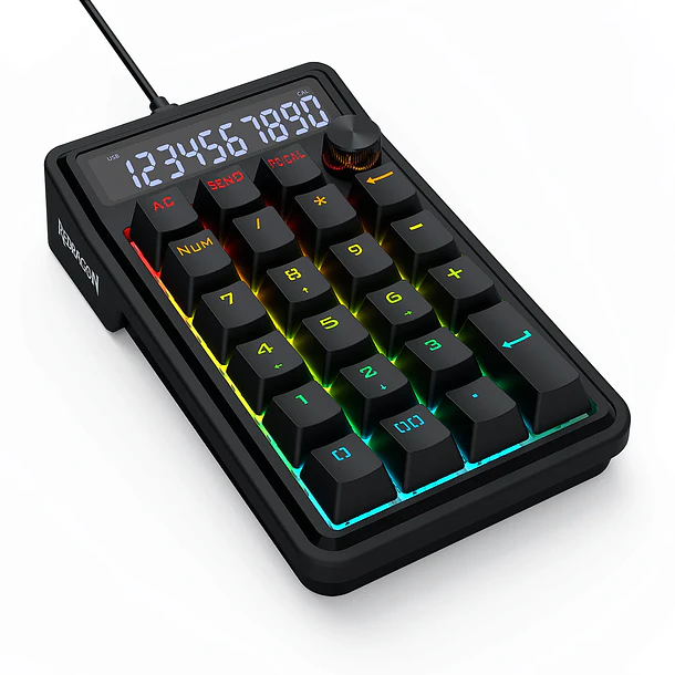 COVE NUMBER INALAMBRICO / USB-C / LCD - REDRAGON 3