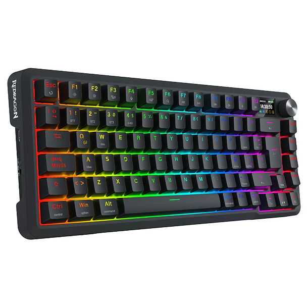 UCAL PRO LCD TKL INALAMBRICO / USB-C RGB - REDRAGON 4