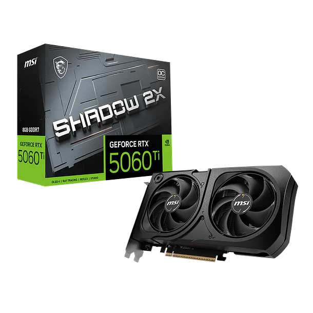 ✔️ RTX 5060 TI SHADOW OC 2X 8GBS - MSI 1