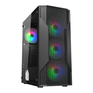 MX110 GLASS + 4 FANS RGB FIJOS - COUGAR