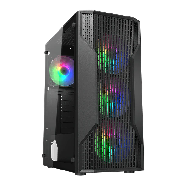 MX110 GLASS + 4 FANS RGB FIJOS - COUGAR 1