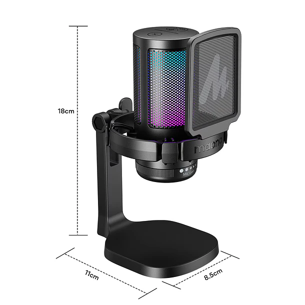 MICROFONO DGM BLACK RGB - MWO 3