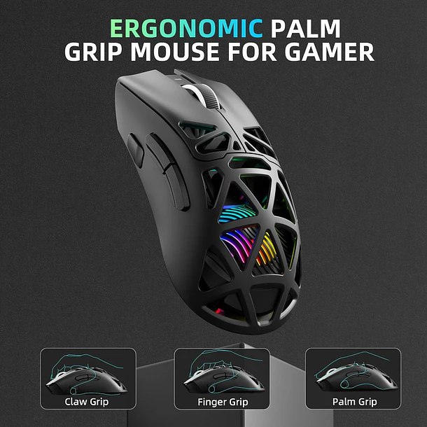 SCYTHER RGB INALAMBRICO BT RGB NEGRO - AULA 9