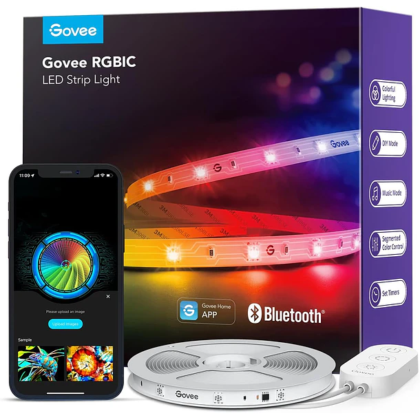 TIRA LED RGBIC PARA SETUP 5 METROS - GOVEE 1