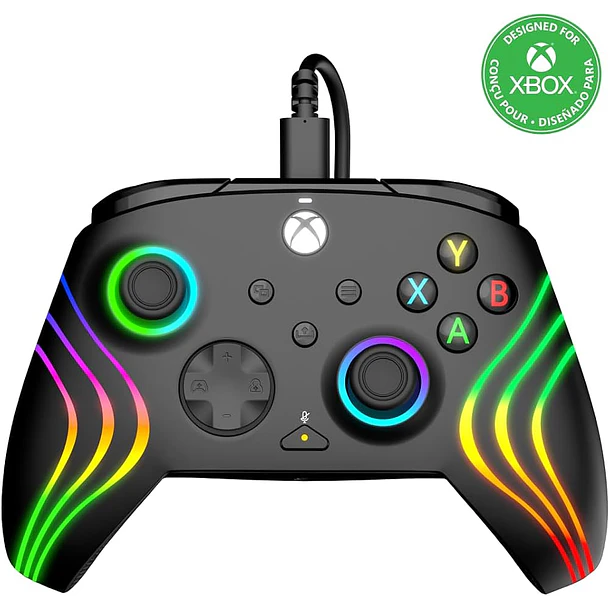 CONTROL AFTERGLOW WAVE RGB BLACK CABLE - TURTLEBEACH 1