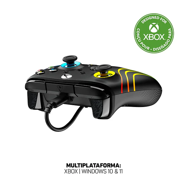 CONTROL AFTERGLOW WAVE RGB BLACK CABLE - TURTLEBEACH 2