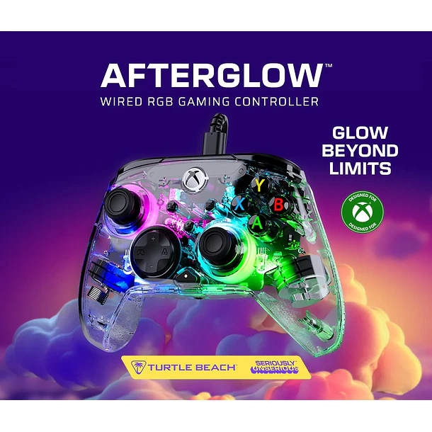 CONTROL INALAMBRICO AFTER GLOW CLEAR RECARGABLE - TURTLE BEACH 1