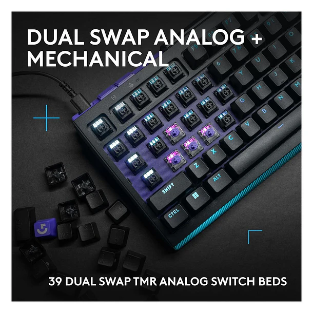 G512 X MECANICO 75% RGB BLACK - LOGI 6
