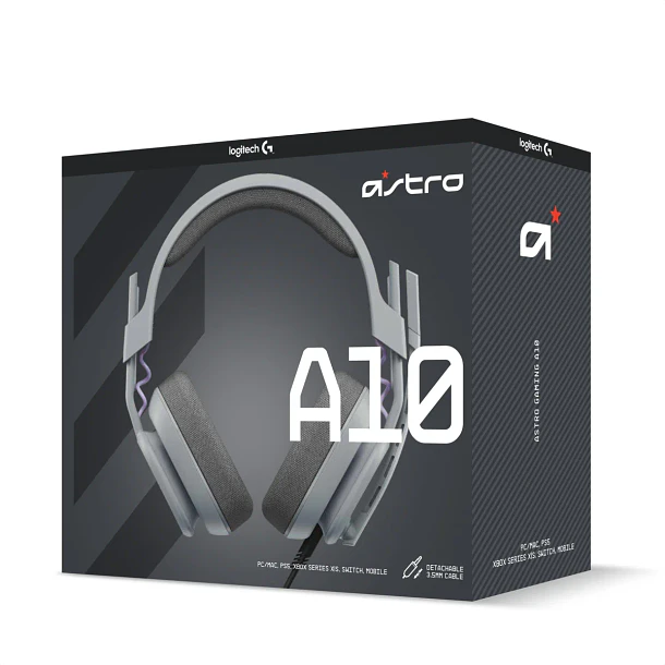 ASTRO A10 GEN 2 NEGRA GRIS MULTIPLATAFORMA - LOGI 2