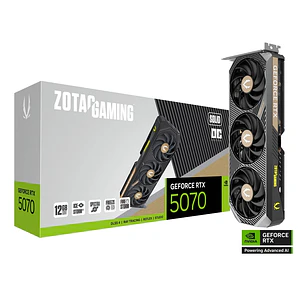 ✔️ RTX 5070 SOLID OC 3 FANS 12GBS - ZOTAC