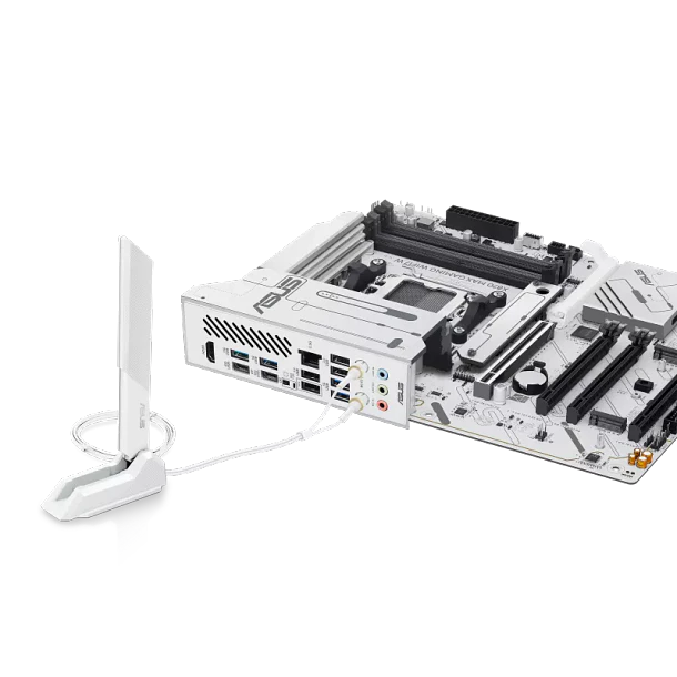X870 MAX GAMING WIFI WHITE - ASUS / AMD RYZEN AM5 6