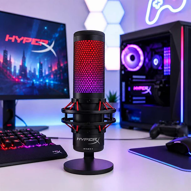MICROFONO BLACK QUADCAST 2 USB - HYPERX 1
