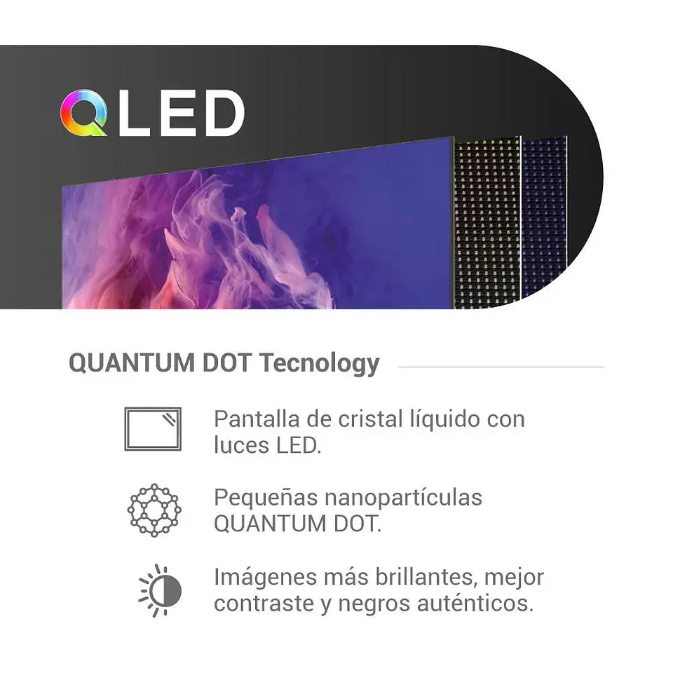 Televisor HYUNDAI 50 pulgadas QLED Fhd Smart TV HYLED5027QFG 6