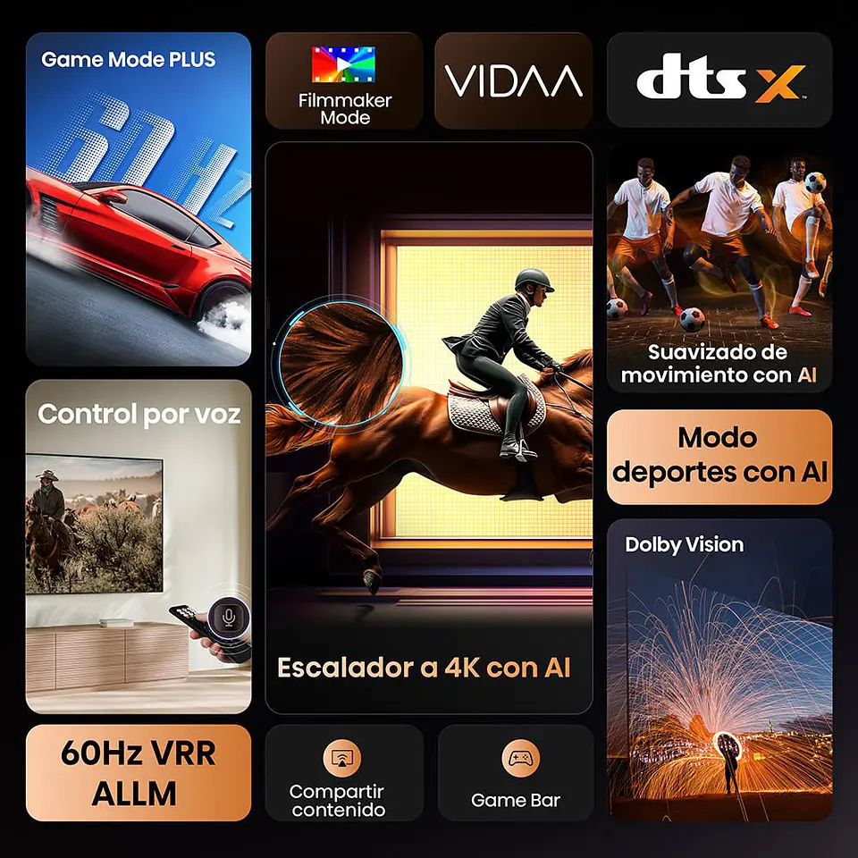 Televisor HISENSE 58 pulgadas LED Uhd4K Smart TV 58A6NV 6