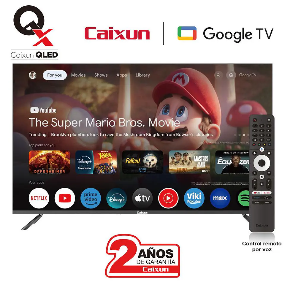 Televisor CAIXUN 55 pulgadas QLED Uhd4K Smart TV C55VAUGQ 6