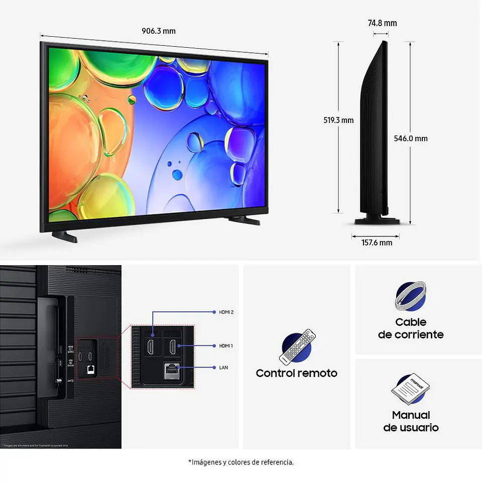 Televisor SAMSUNG 40 pulgadas QLED Fhd Smart TV QN40Q5FAAKXZL 4
