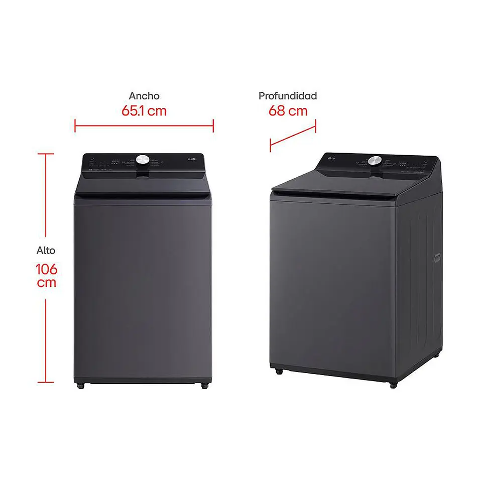 Lavadora LG Carga Superior 23 kg (51 lb) WT23EGTX6.AEGECOL 8