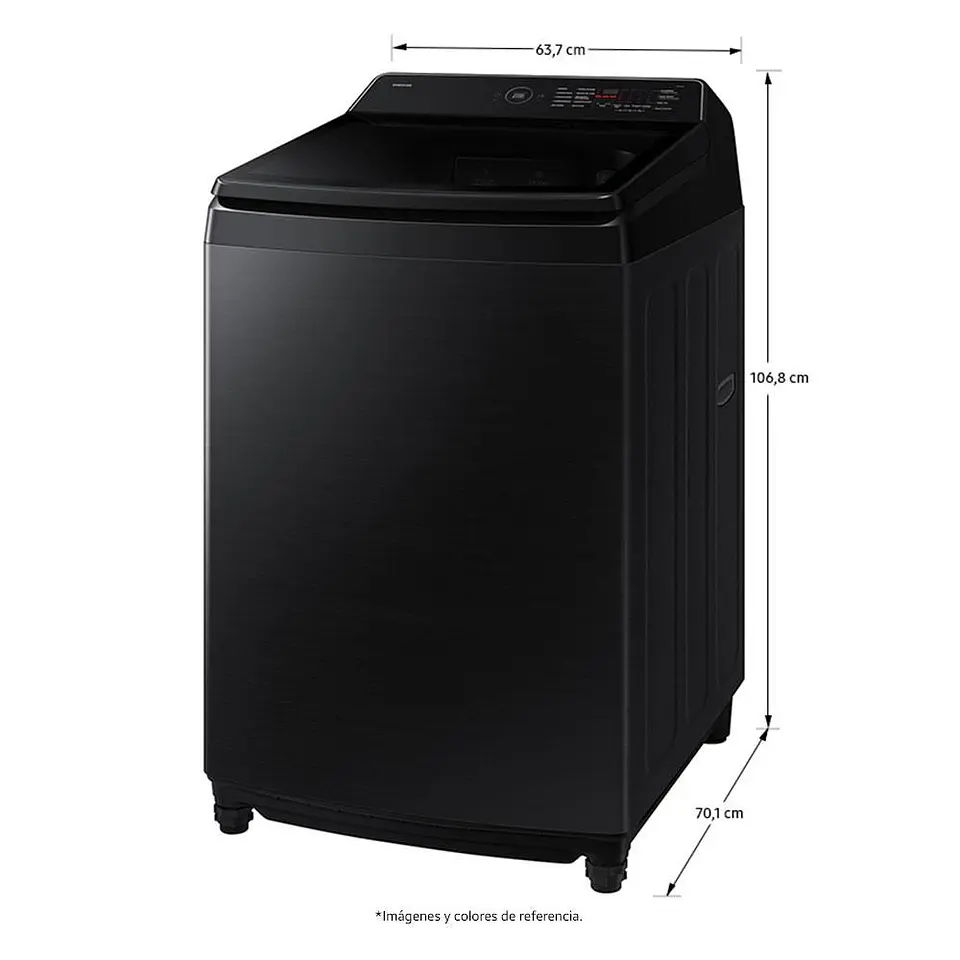 Lavadora SAMSUNG Carga Superior 17 kg (37 lb) WA80F17S8BCO 2