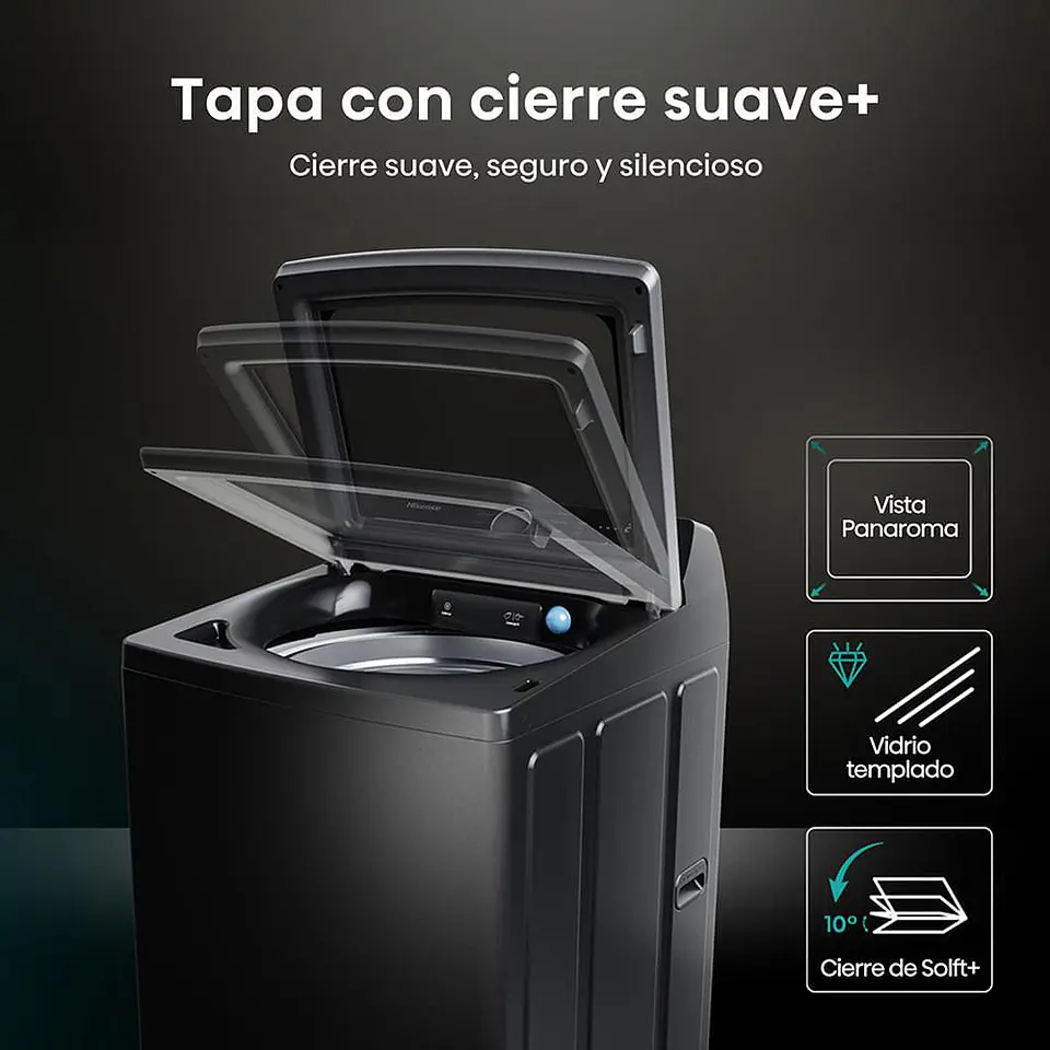 Lavadora HISENSE Carga Superior 20 kg (44lb) WT5I20 6